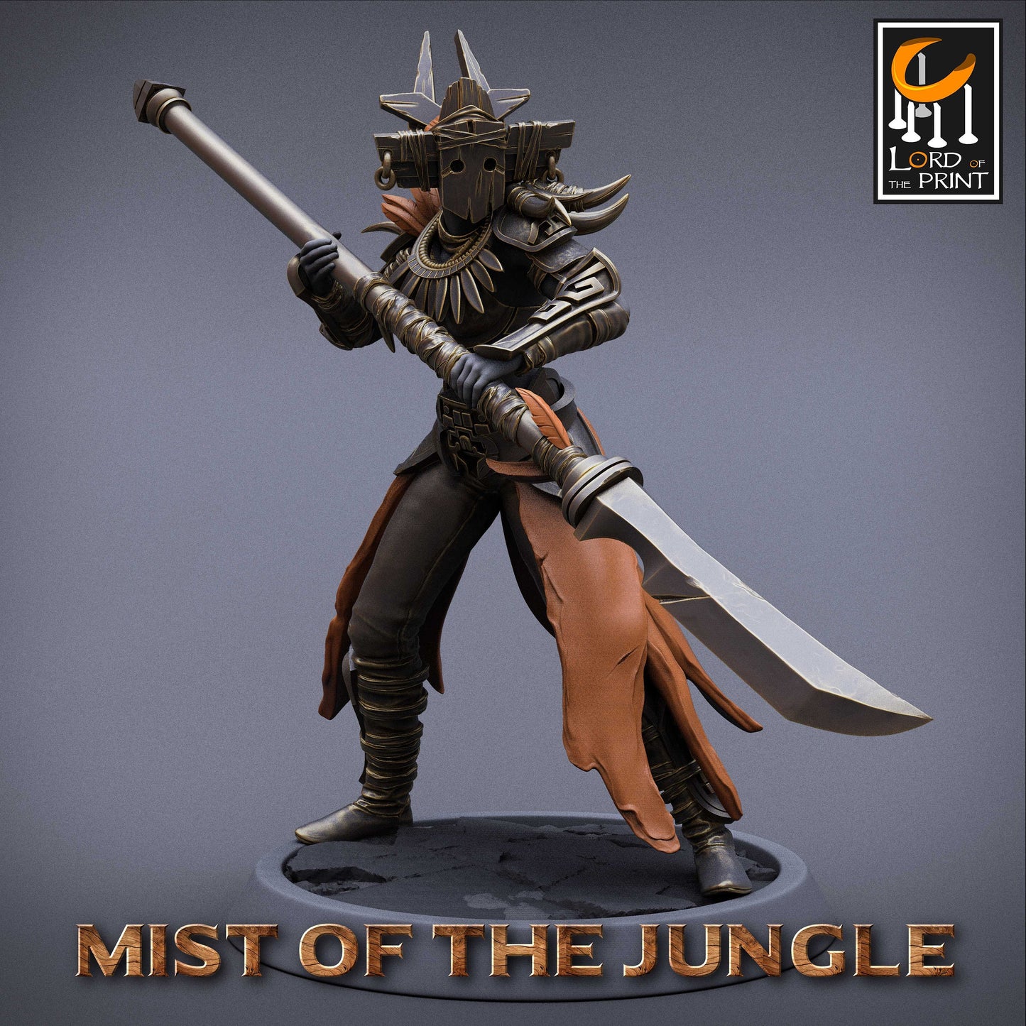 Amazon Spear Squad, The Mists of the Jungle, Lord of the Print | Dungeons and Dragons | Pathfinder | Table Top RPG | 3D Printed Model