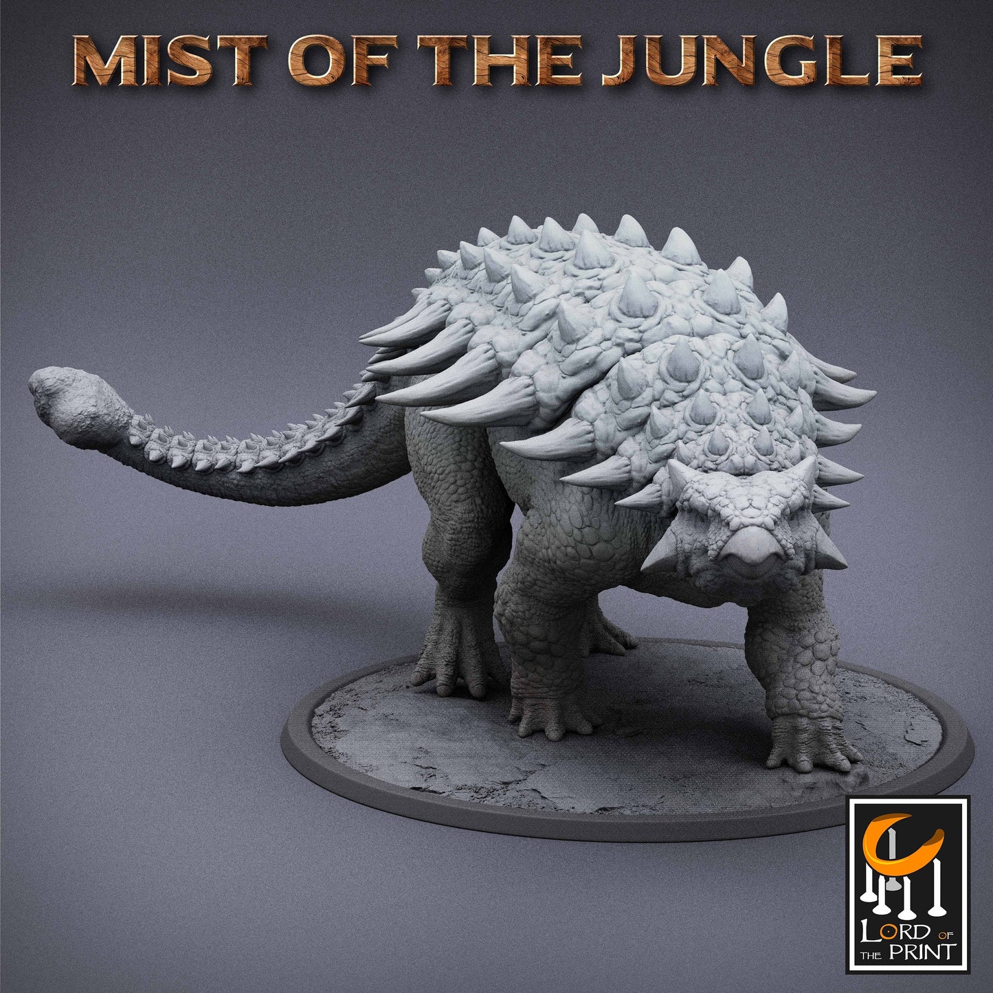 Ankylosaurus, Lord of the Print | Dungeons and Dragons | Pathfinder | Table Top RPG | 3D Printed Model