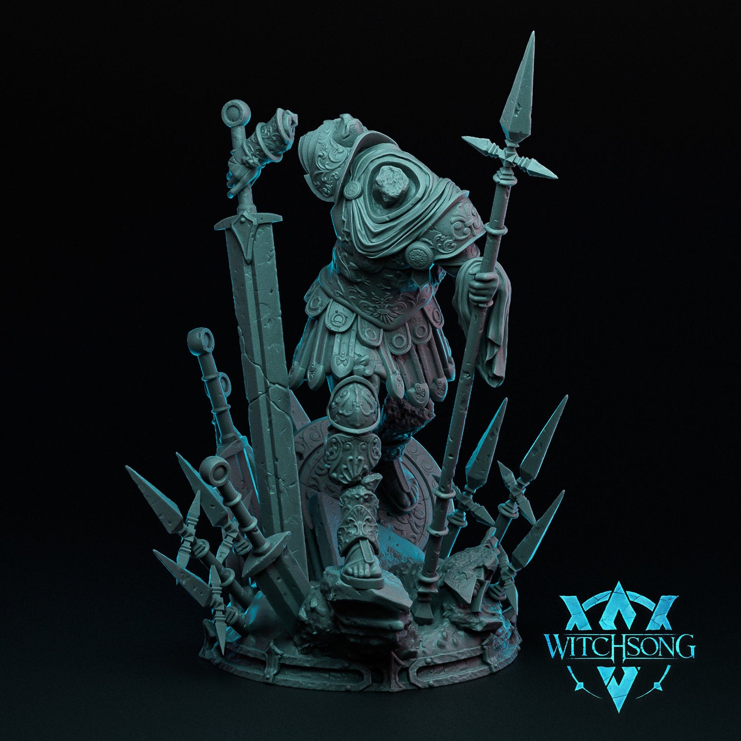 Stonewarn Sentry, Witchsong Miniatures | Dungeons and Dragons | Pathfinder | Table Top RPG | 3D Printed Model