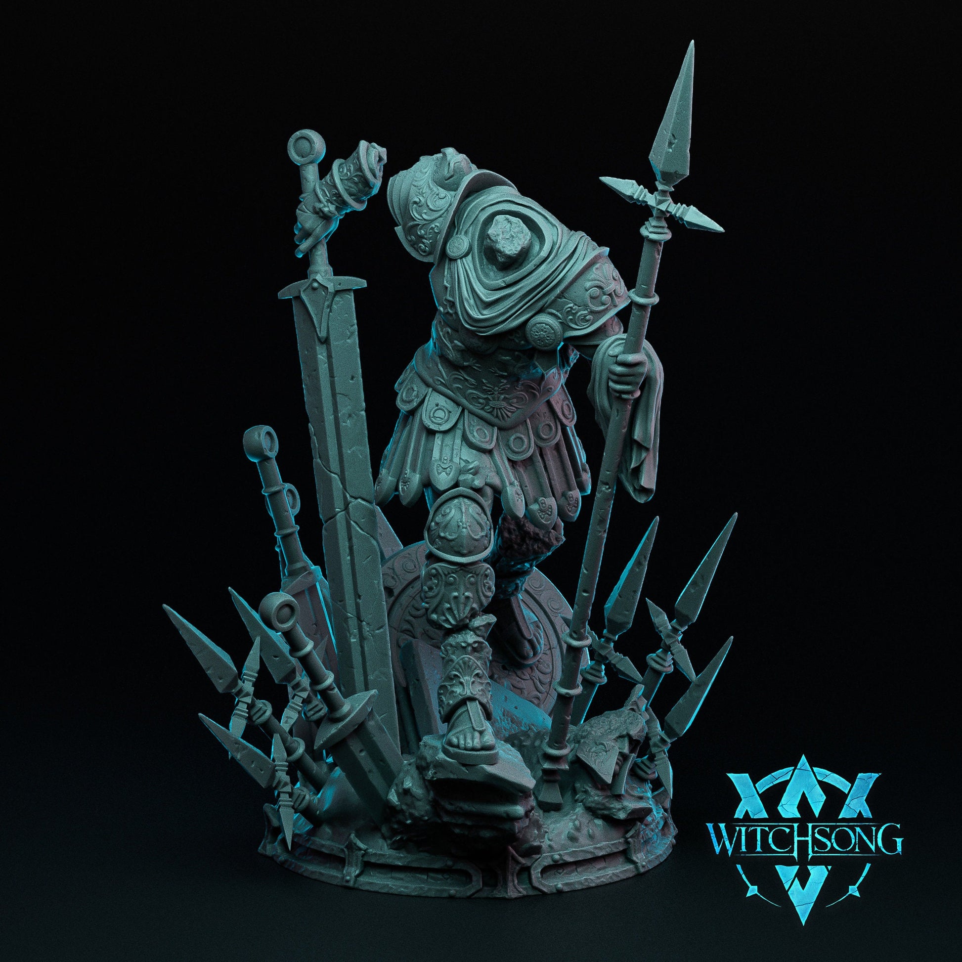 Stonewarn Sentry, Witchsong Miniatures | Dungeons and Dragons | Pathfinder | Table Top RPG | 3D Printed Model
