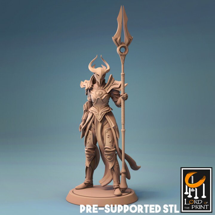 Halaliel the Celestial Guardian, Powerful NPC, Lord of the Print| Dungeons and Dragons | Pathfinder | Table Top RPG | 3D Printed Model