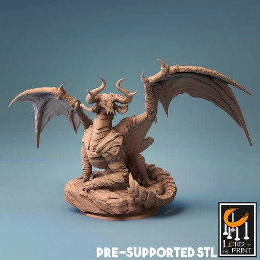 Elder Cloud Dragon, The Heaven Dragon, Lord of the Print | Dungeons and Dragons | Pathfinder | Table Top RPG | 3D Printed Model