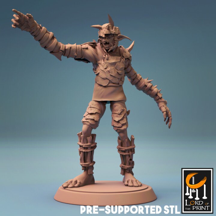 Goblins, Lord of the Print | Dungeons and Dragons | Pathfinder | Table Top RPG | 3D Printed Model