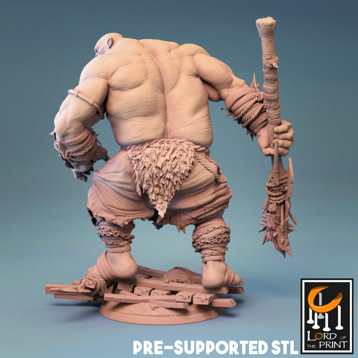 Ogre, Lord of the Print| Dungeons and Dragons | Pathfinder | Table Top RPG | 3D Printed Model