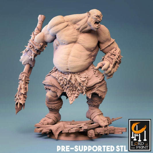 Ogre, Lord of the Print| Dungeons and Dragons | Pathfinder | Table Top RPG | 3D Printed Model