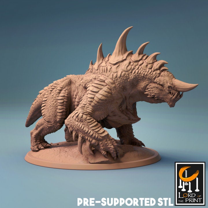 Stygian Guard Hound, Lord of the Print | Dungeons and Dragons | Pathfinder | Table Top RPG | 3D Printed Model