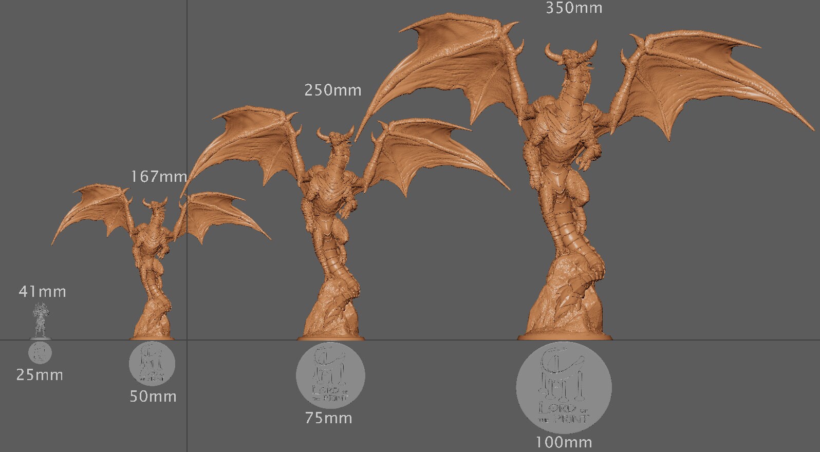 Young Cloud Dragon, The Heaven Dragon, Lord of the Print | Dungeons and Dragons | Pathfinder | Table Top RPG | 3D Printed Model