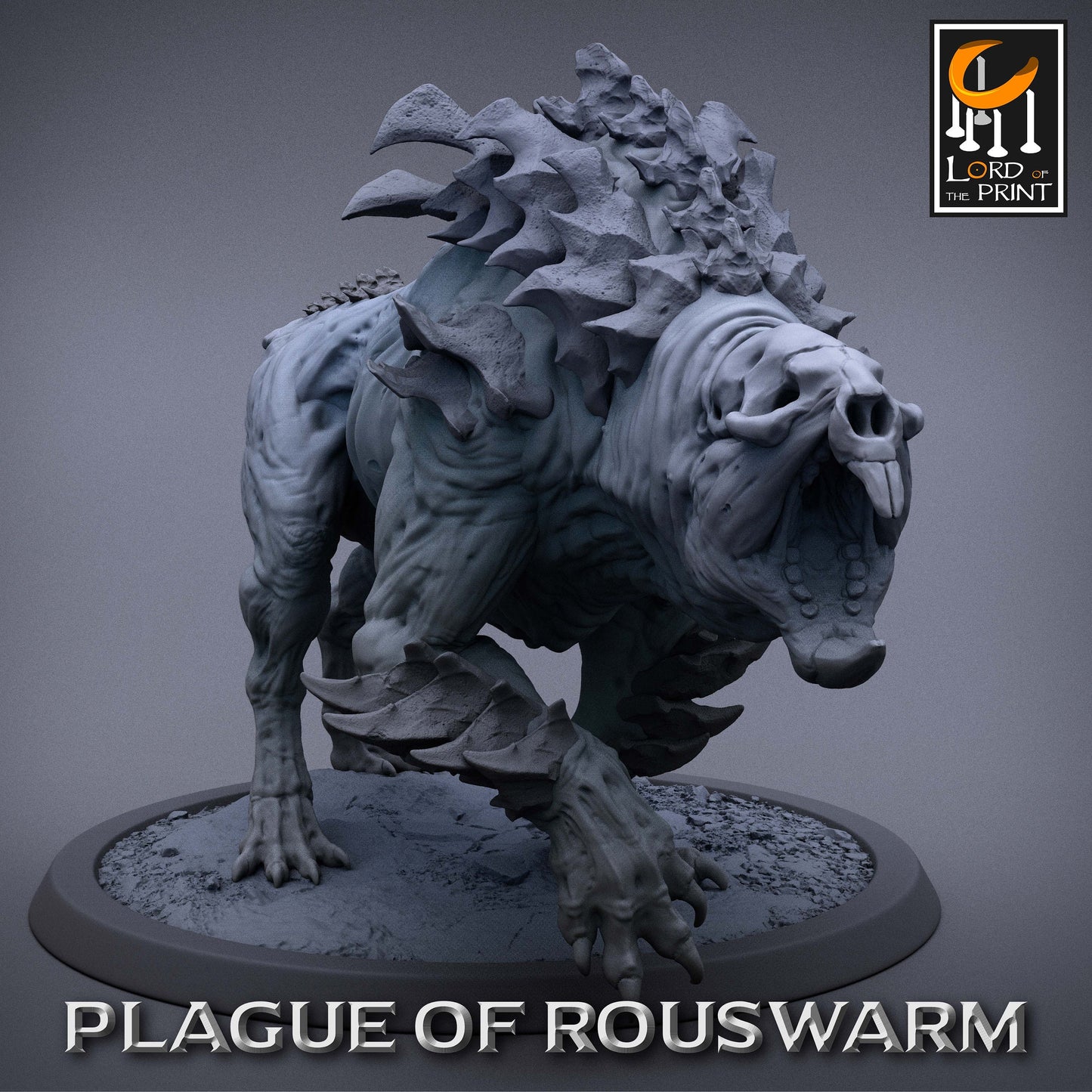 Plaguehounds , Plague of the Rouswarm, Lord of the Print | Dungeons and Dragons | Pathfinder | Table Top RPG | 3D Printed Model