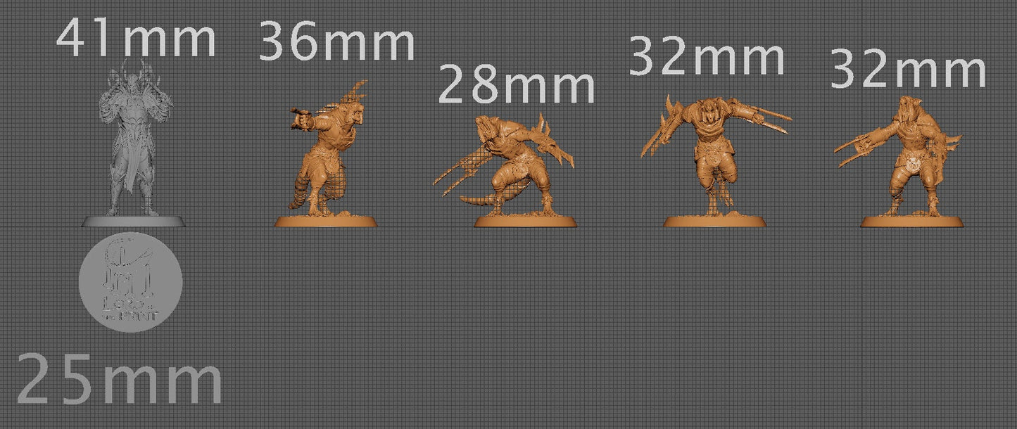 Rouswarm Rogues, Plague of the Rouswarm, Lord of the Print | Dungeons and Dragons | Pathfinder | Table Top RPG | 3D Printed Model