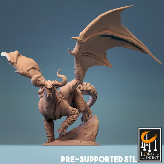 Adult Cloud Dragon, The Heaven Dragon, Lord of the Print | Dungeons and Dragons | Pathfinder | Table Top RPG | 3D Printed Model