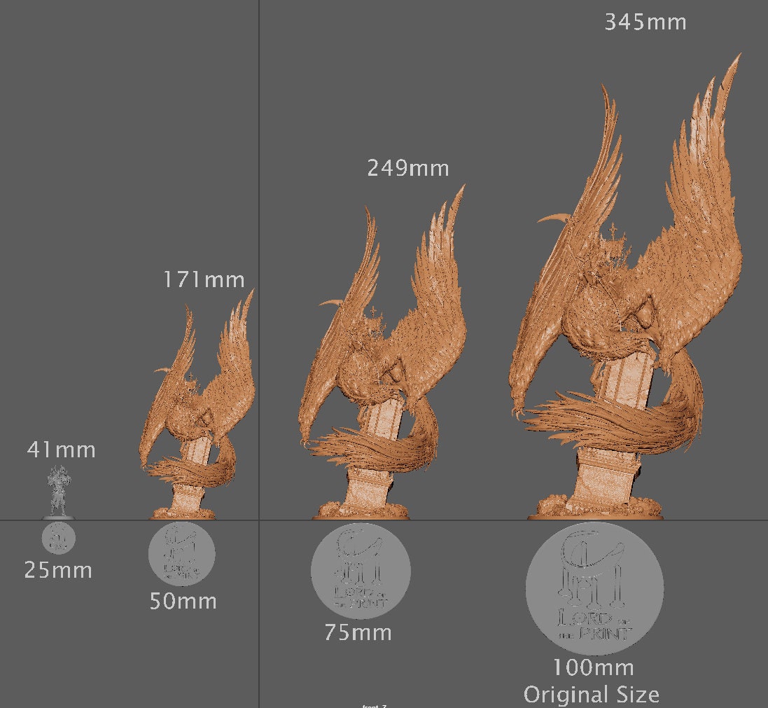Death, The Four Horsemen, Lord of the Print | Dungeons and Dragons | Pathfinder | Table Top RPG | 3D Printed Model