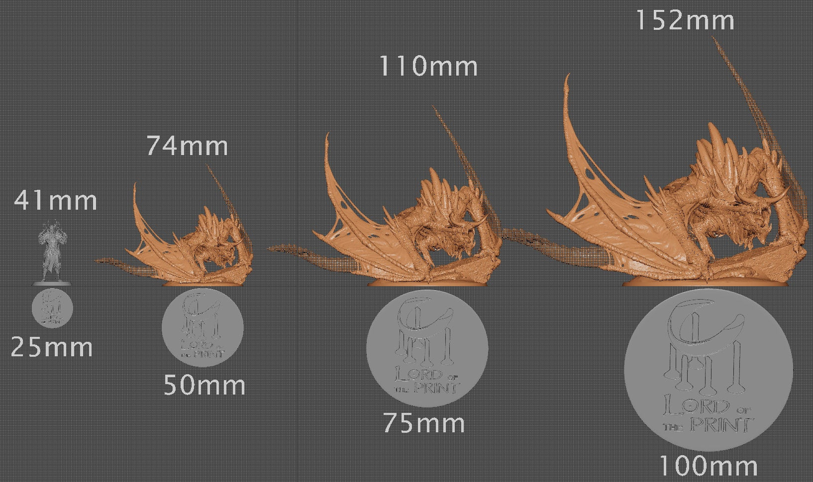 Elder Magma Dragon, A Primordial Dragon, Lord of the Print | Dungeons and Dragons | Pathfinder | Table Top RPG | 3D Printed Model