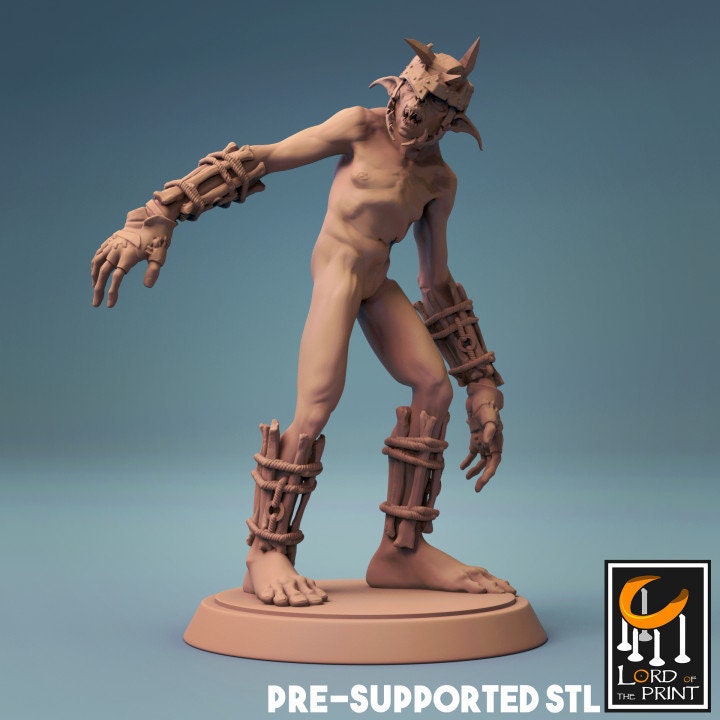 Goblins, Lord of the Print | Dungeons and Dragons | Pathfinder | Table Top RPG | 3D Printed Model