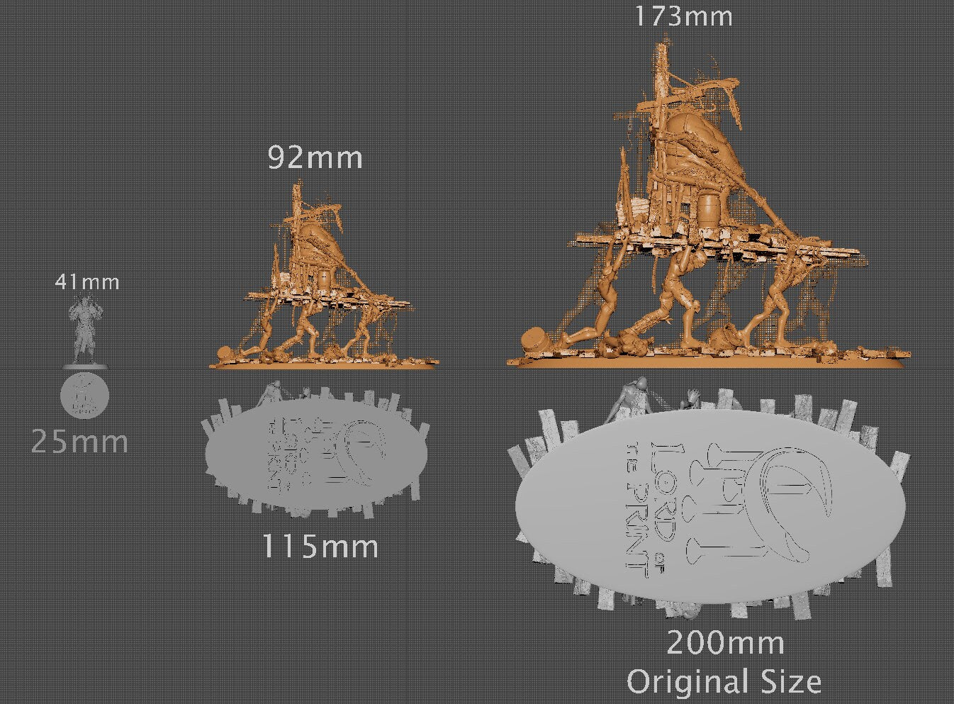 Ogdurg the Goblin King on Palaquin, Lord of the Print | Dungeons and Dragons | Pathfinder | Table Top RPG | 3D Printed Model