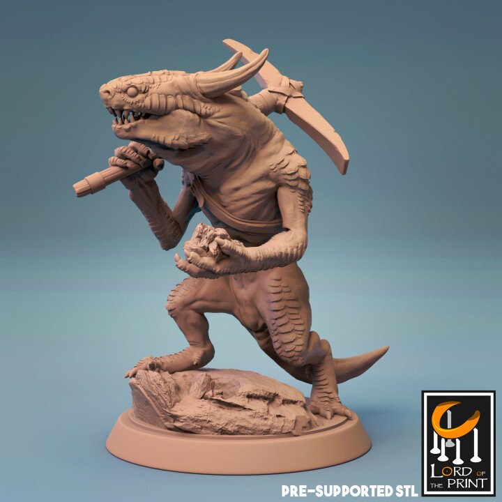 Kobolds, Lord of the Print | Dungeons and Dragons | Pathfinder | Table Top RPG | 3D Printed Model