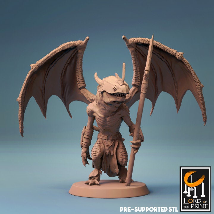 Kobolds, Lord of the Print | Dungeons and Dragons | Pathfinder | Table Top RPG | 3D Printed Model