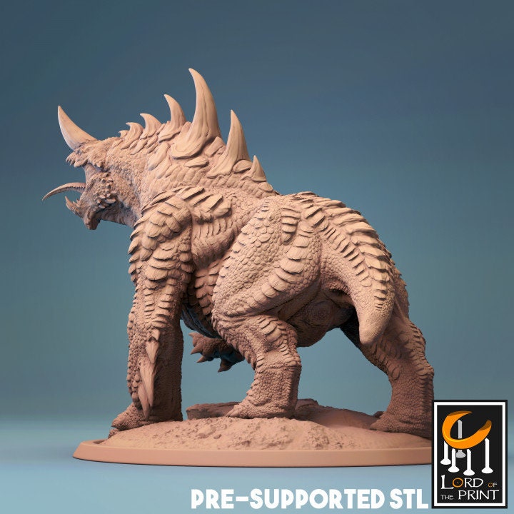 Stygian Guard Hound Roar, Lord of the Print | Dungeons and Dragons | Pathfinder | Table Top RPG | 3D Printed Model