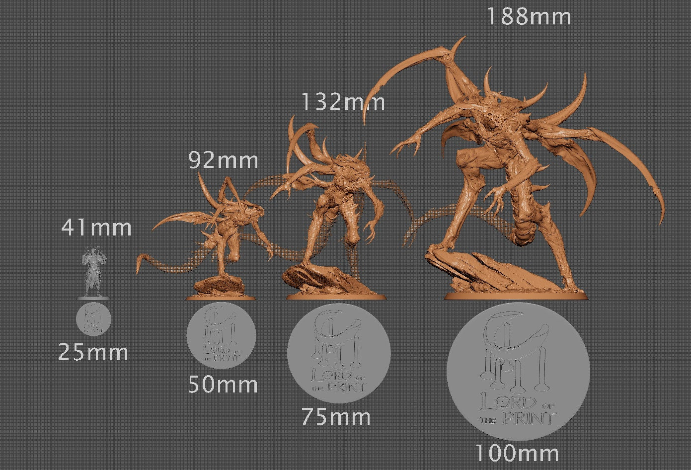 Tormentor Matriarch, Lord of the Print| Dungeons and Dragons | Pathfinder | Table Top RPG | 3D Printed Model