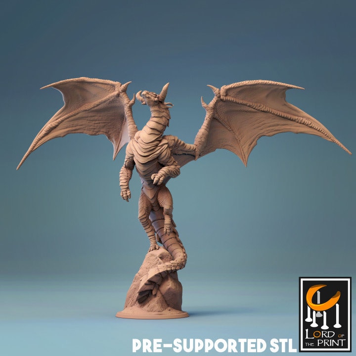 Young Cloud Dragon, The Heaven Dragon, Lord of the Print | Dungeons and Dragons | Pathfinder | Table Top RPG | 3D Printed Model