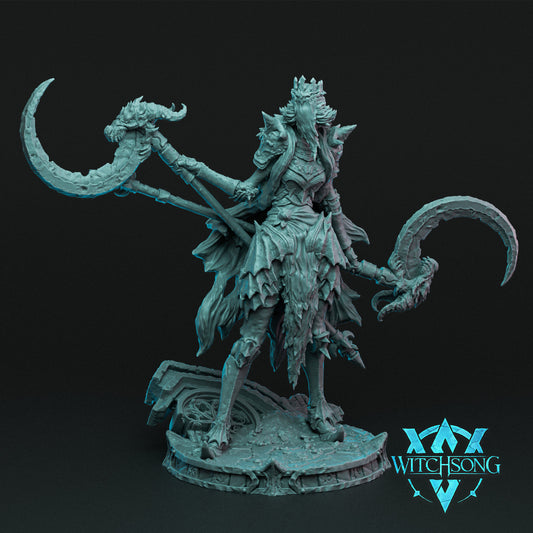 The Faceless Queen, Bust Option, Witchsong Miniatures | Dungeons and Dragons | Pathfinder | Table Top RPG | 3D Printed Model