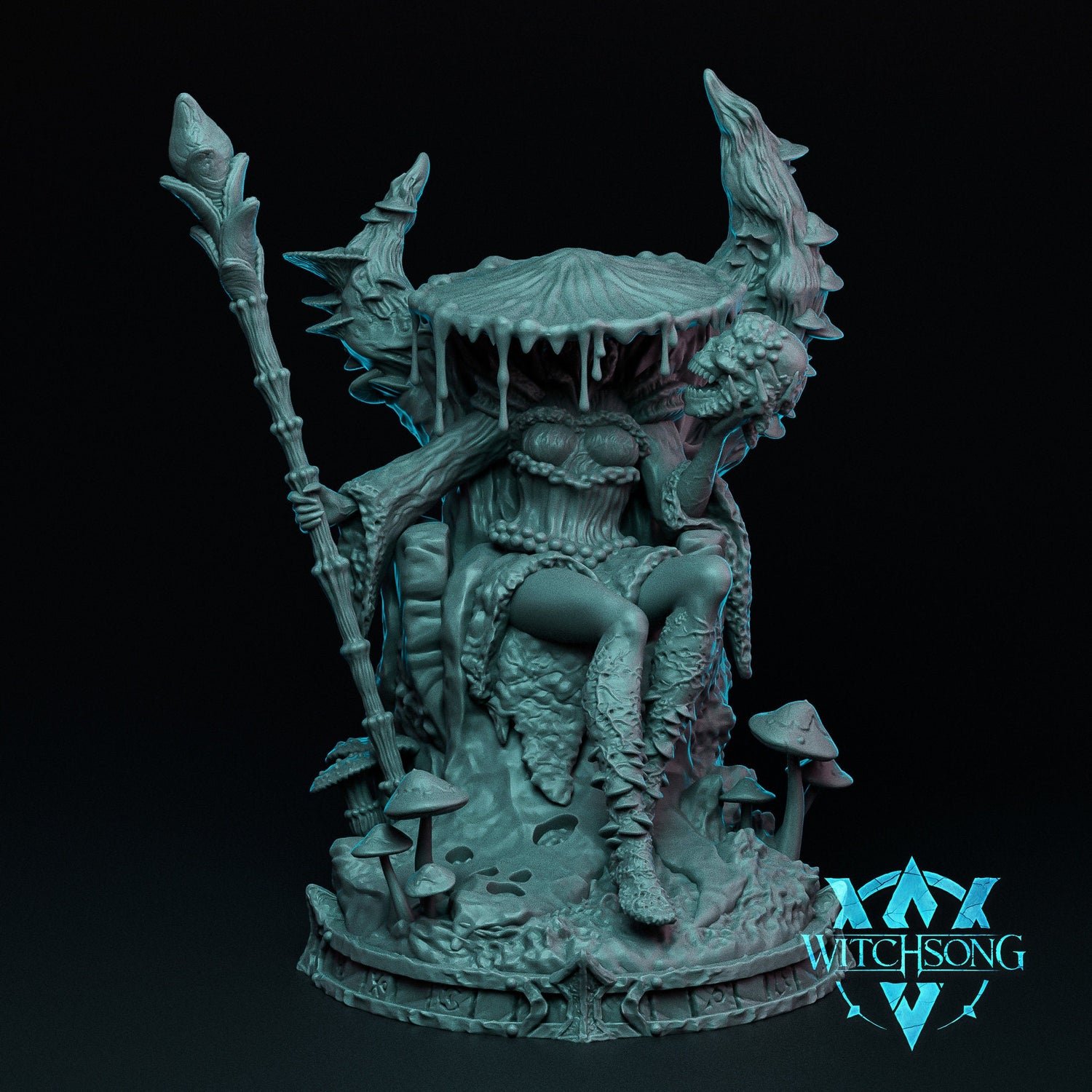The Fungal Queen, Bust Option | Aussie 3D Printed Miniatures and Terrain