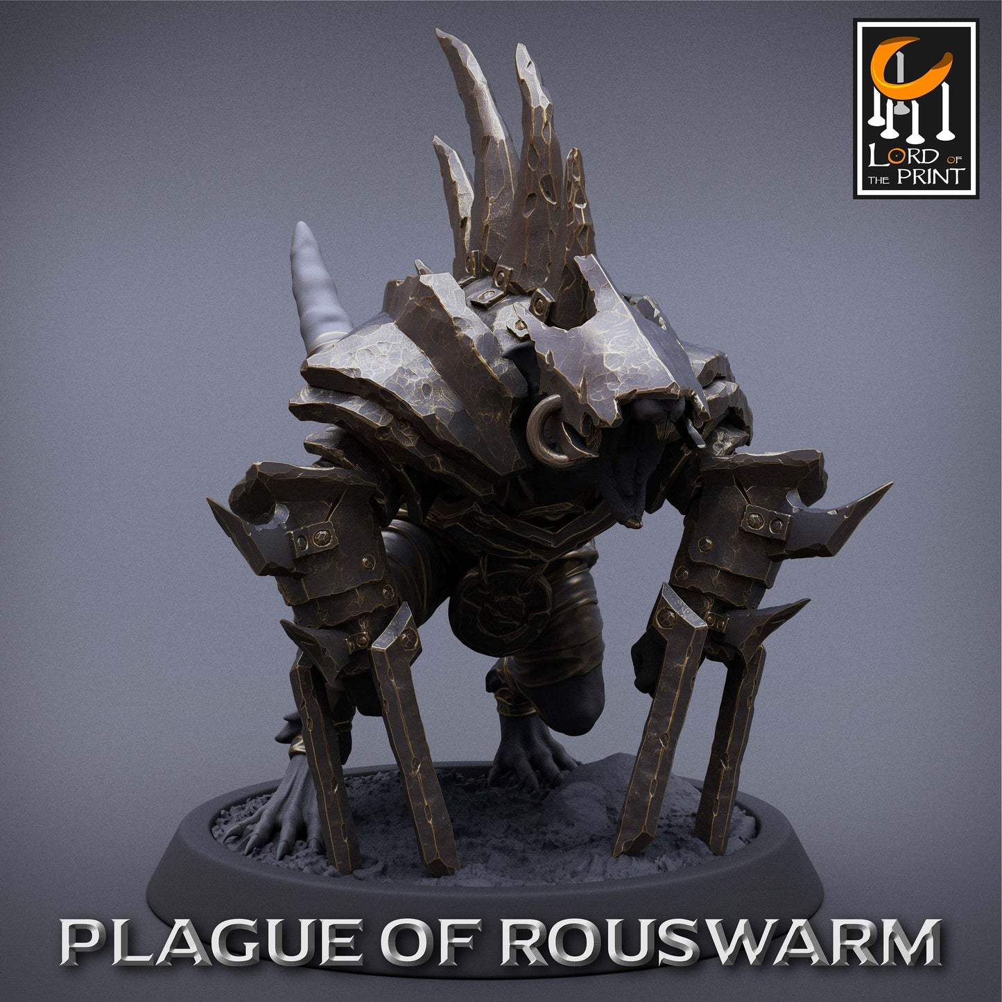 Rouswarm Berserker, Plague of the Rouswarm, Lord of the Print | Dungeons and Dragons | Pathfinder | Table Top RPG | 3D Printed Model