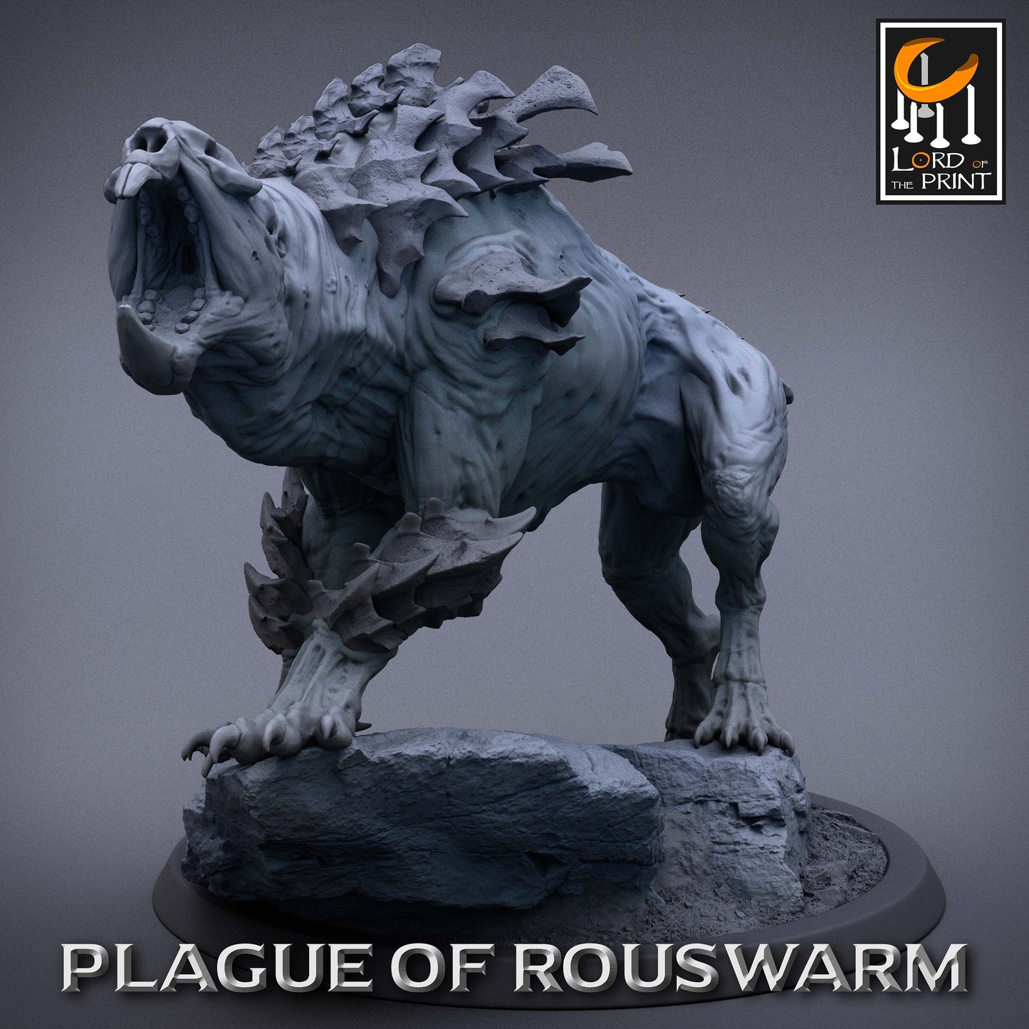 Plaguehounds , Plague of the Rouswarm, Lord of the Print | Dungeons and Dragons | Pathfinder | Table Top RPG | 3D Printed Model