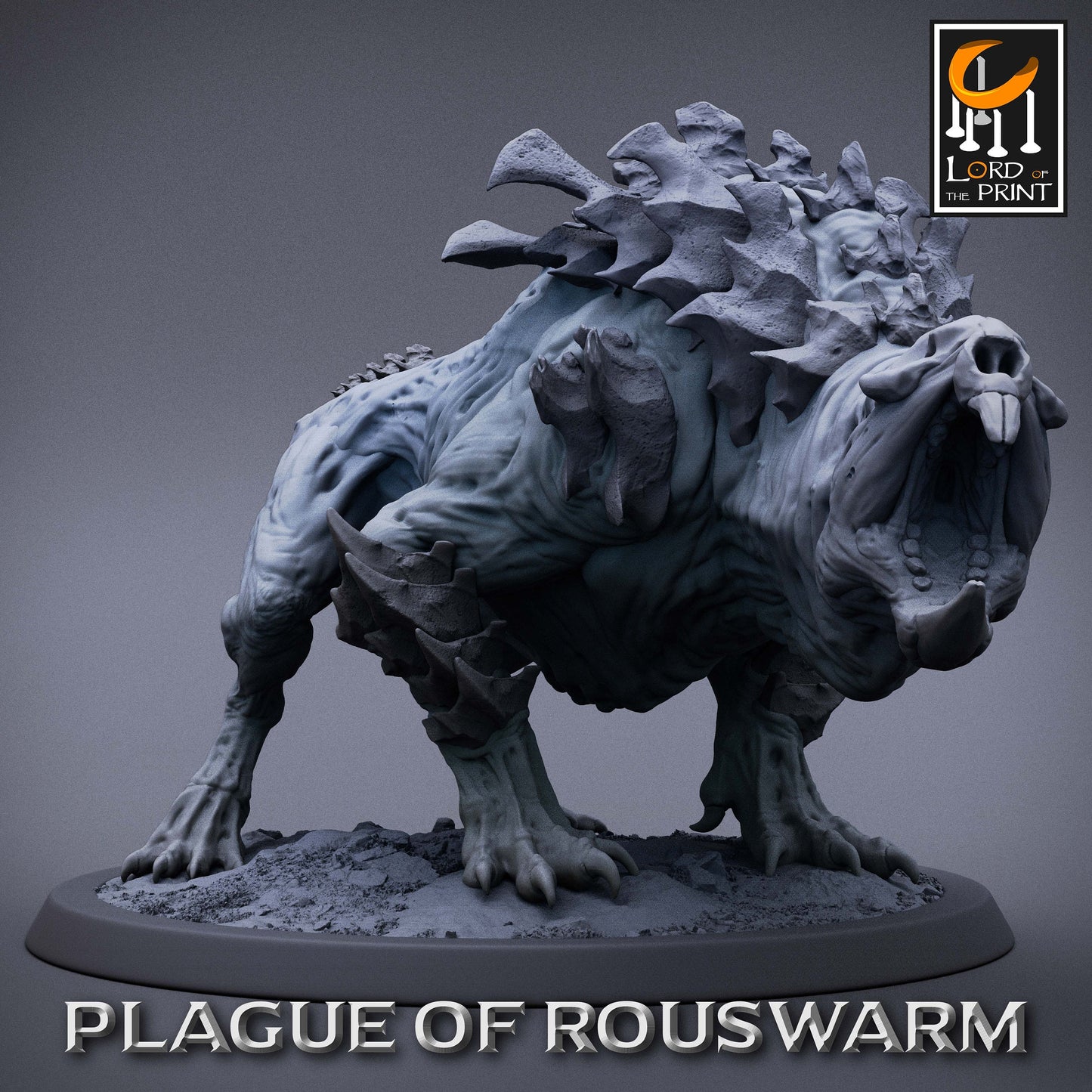 Plaguehounds , Plague of the Rouswarm, Lord of the Print | Dungeons and Dragons | Pathfinder | Table Top RPG | 3D Printed Model