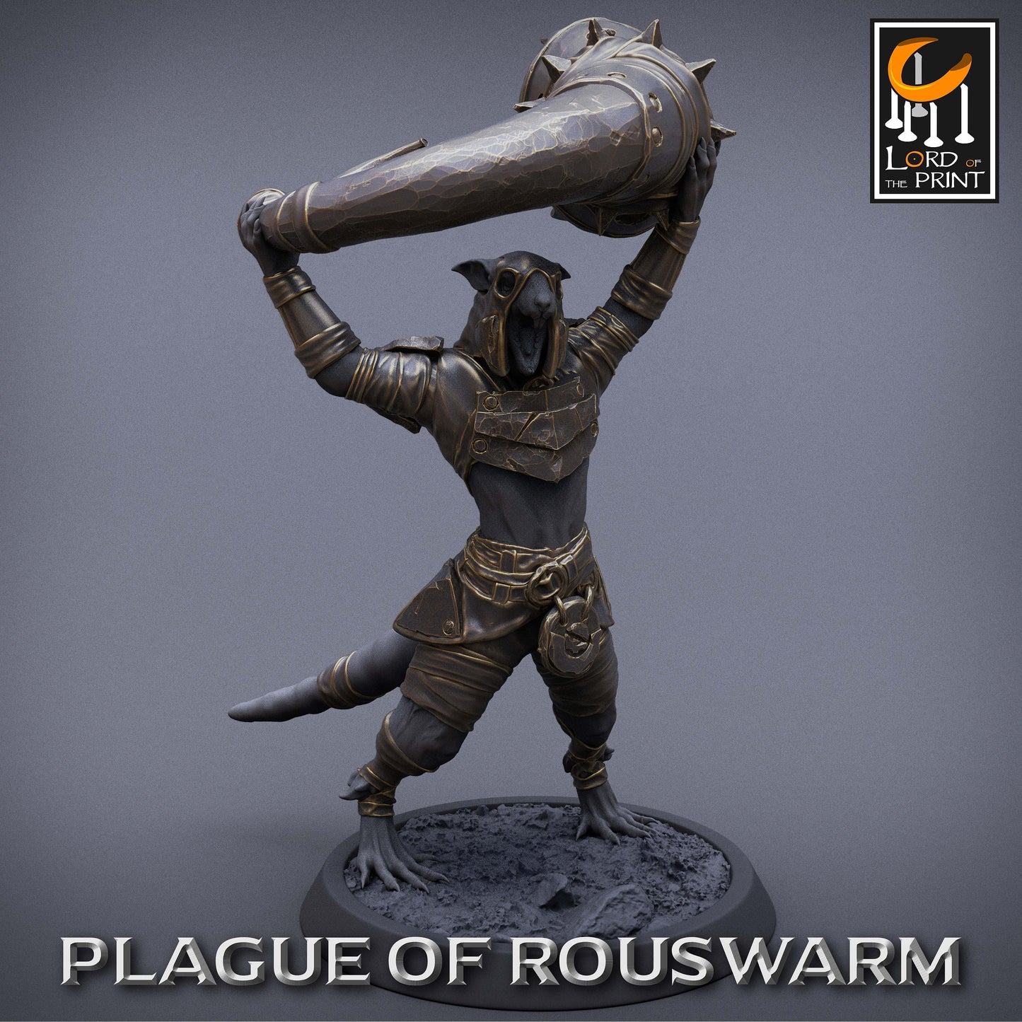 Rouswarm Support, Plague of the Rouswarm, Lord of the Print | Dungeons and Dragons | Pathfinder | Table Top RPG | 3D Printed Model