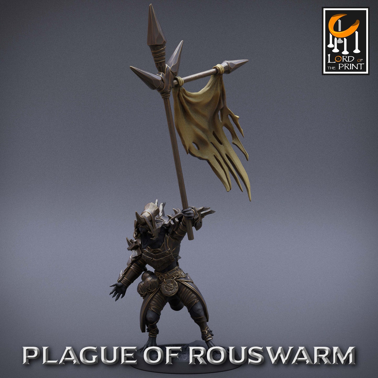 Rouswarm Support, Plague of the Rouswarm, Lord of the Print | Dungeons and Dragons | Pathfinder | Table Top RPG | 3D Printed Model
