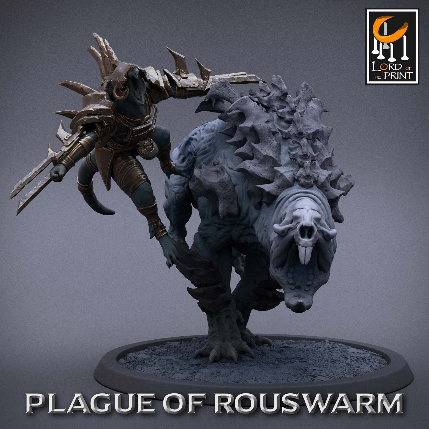 Plague Riders Squad 1, Plague of the Rouswarm, Lord of the Print | Dungeons and Dragons | Pathfinder | Table Top RPG | 3D Printed Model