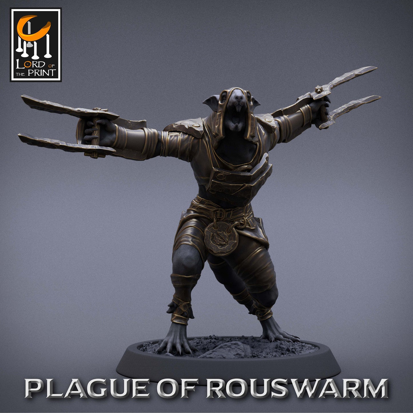 Rouswarm Rogues, Plague of the Rouswarm, Lord of the Print | Dungeons and Dragons | Pathfinder | Table Top RPG | 3D Printed Model