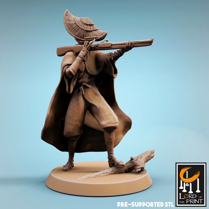 Arquebusiers, Forest Gods, Samurai, Lord of the Print | Dungeons and Dragons | Pathfinder | Table Top RPG | 3D Printed Model