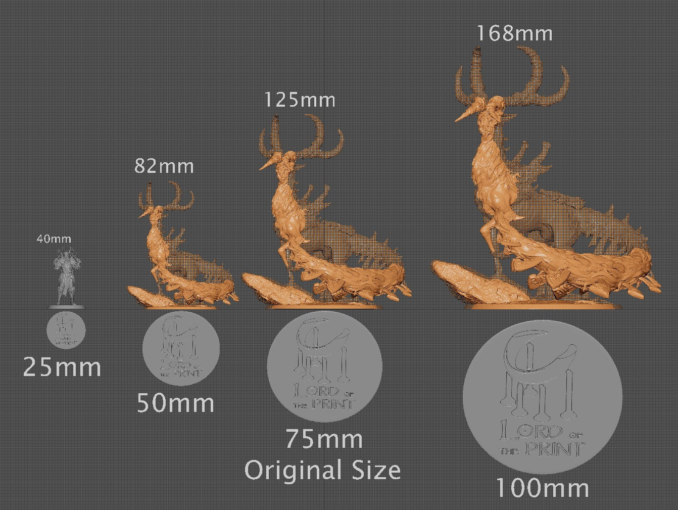 Forest God, Lord of the Print | Dungeons and Dragons | Pathfinder | Table Top RPG | 3D Printed Model