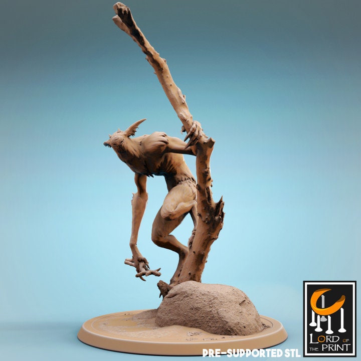 Howler, Lord of the Print | Dungeons and Dragons | Pathfinder | Table Top RPG | 3D Printed Model