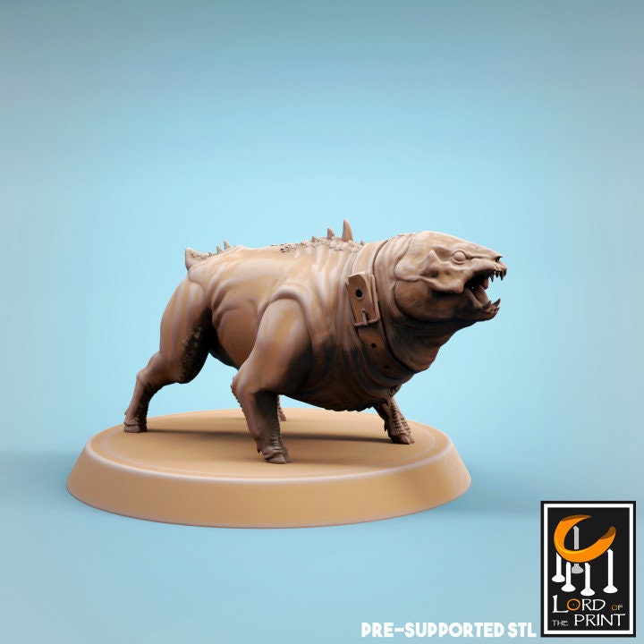 Infernum Dogs, Lord of the Print | Dungeons and Dragons | Pathfinder | Table Top RPG | 3D Printed Model