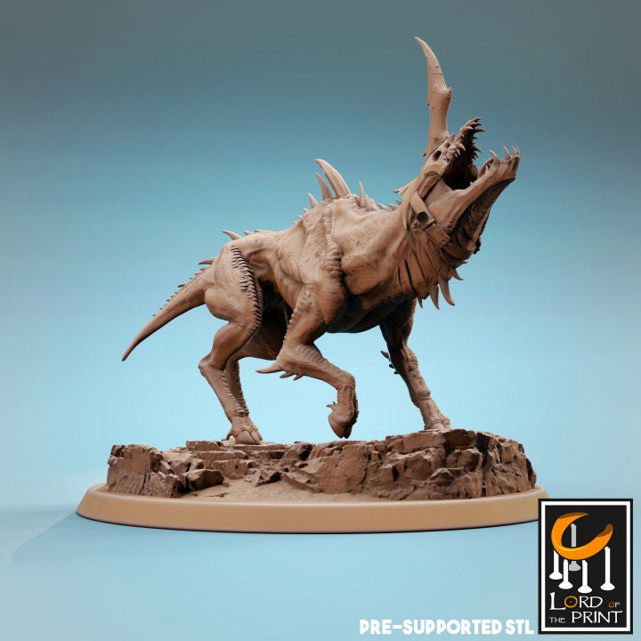 Infernum Dogs, Lord of the Print | Dungeons and Dragons | Pathfinder | Table Top RPG | 3D Printed Model