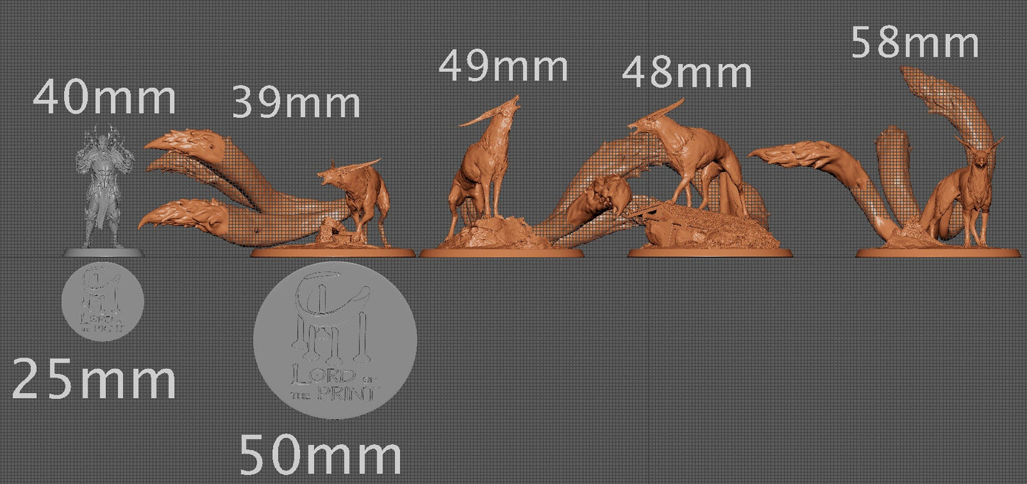 Kitsune Pups | Aussie 3D Printed Miniatures and Terrain