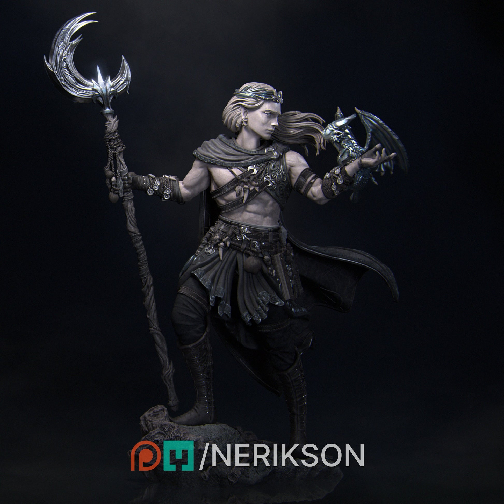 Orion the Druid, Powerful NPC, Ernest Nemirovsky | Dungeons and Dragons | Pathfinder | Table Top RPG | 3D Printed Model
