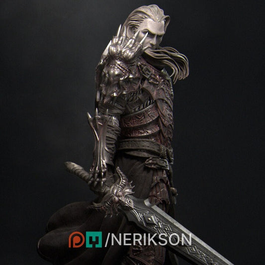 Revving the Dragon Knight, Powerful NPC, Ernest Nemirovsky | Dungeons and Dragons | Pathfinder | Table Top RPG | 3D Printed Model