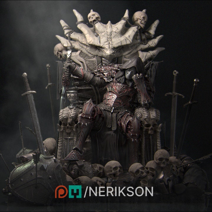 Revving the Dragon Knight Seated | Aussie 3D Printed Miniatures and Terrain