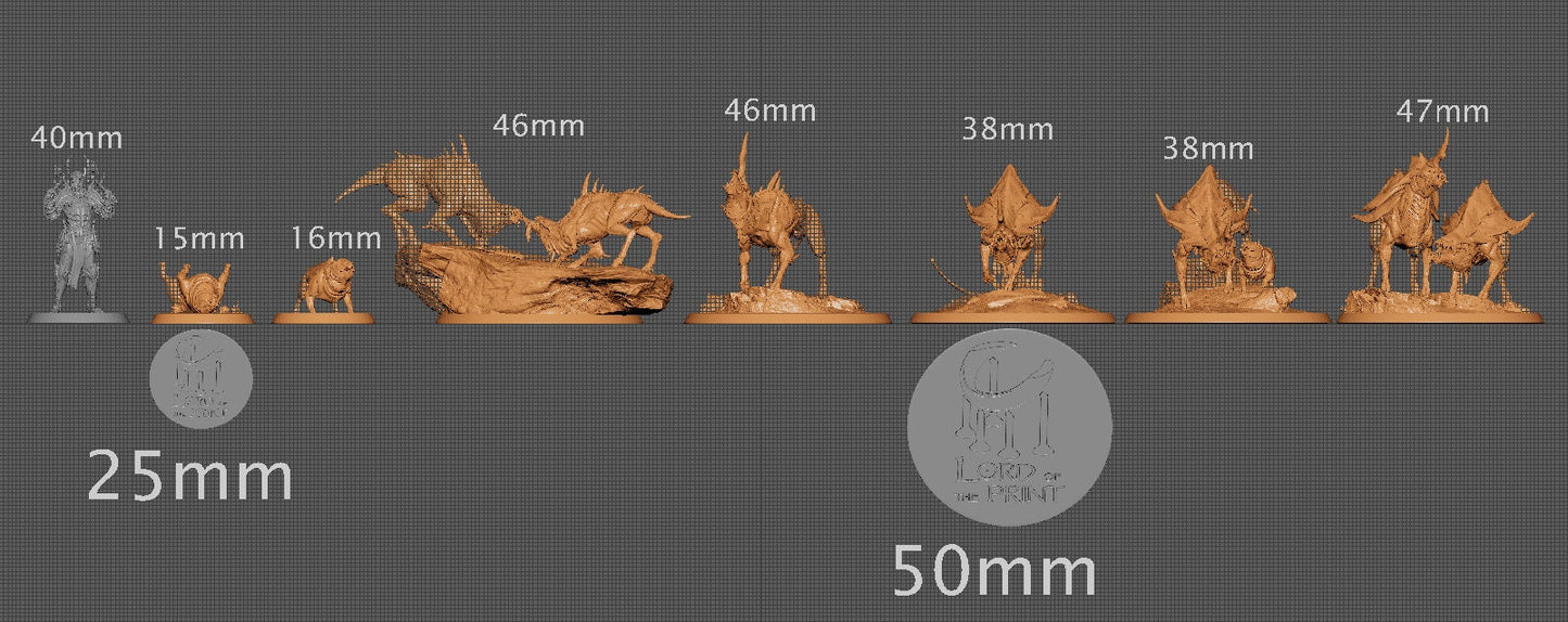 Infernum Dogs | Aussie 3D Printed Miniatures and Terrain