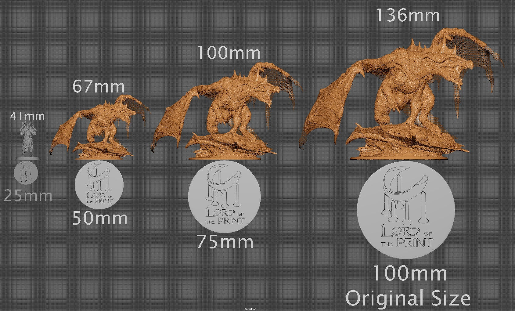 Great Red Wyrm, Red Dragon, Armored and Unarmored | Aussie 3D Printed Miniatures and Terrain