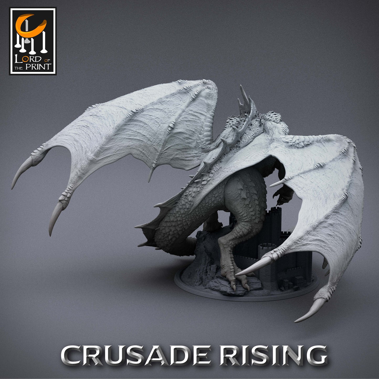 Great Red Wyrm, Red Dragon, Armored and Unarmored, Lord of the Print | Dungeons and Dragons | Pathfinder | Table Top RPG | 3D Printed Model