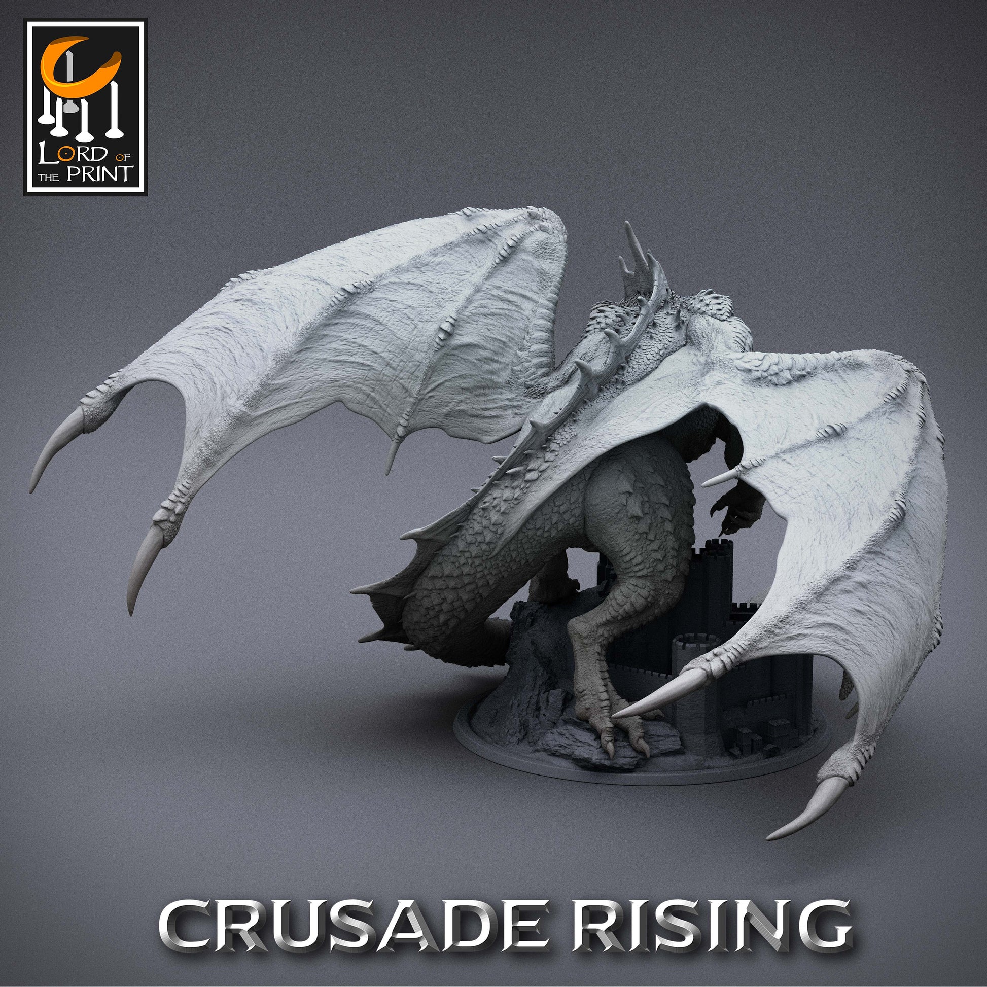 Great Red Wyrm, Red Dragon, Armored and Unarmored, Lord of the Print | Dungeons and Dragons | Pathfinder | Table Top RPG | 3D Printed Model
