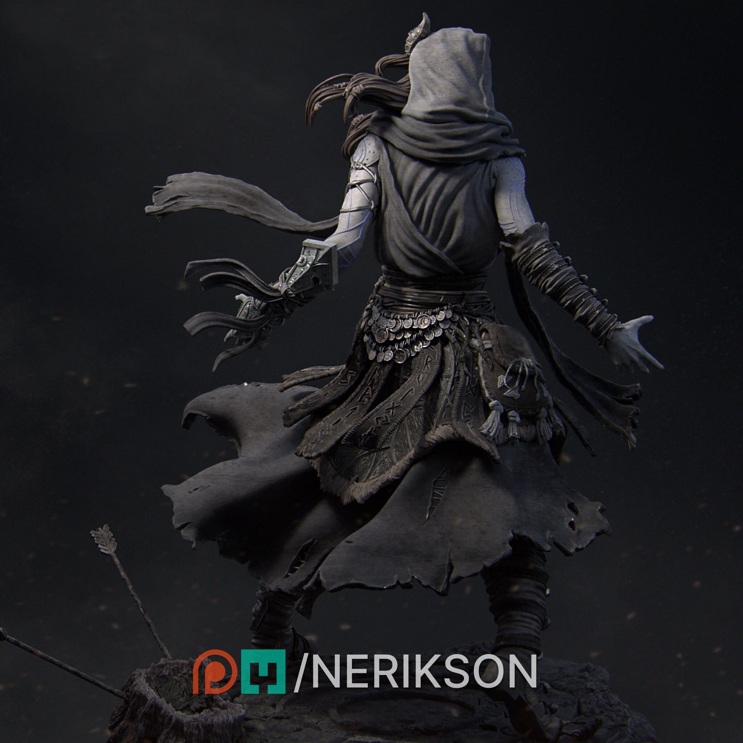Rowenna the Wild Sorcerer, Powerful NPC, Ernest Nemirovsky | Dungeons and Dragons | Pathfinder | Table Top RPG | 3D Printed Model