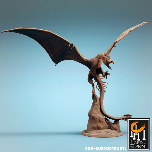 Vouivre Drones, Lord of the Print | Dungeons and Dragons | Pathfinder | Table Top RPG | 3D Printed Model