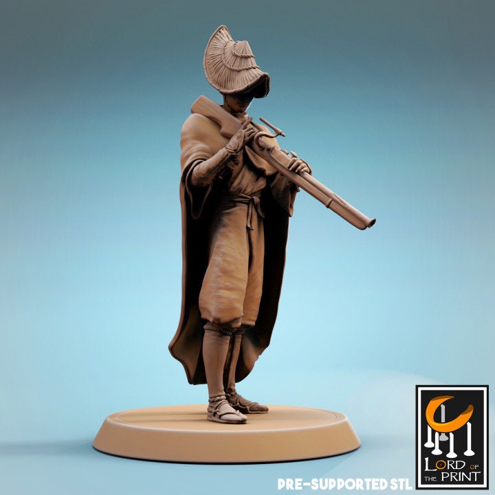 Arquebusiers, Forest Gods, Samurai, Lord of the Print | Dungeons and Dragons | Pathfinder | Table Top RPG | 3D Printed Model