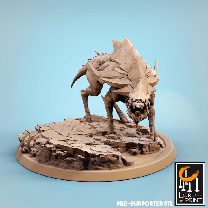 Infernum Dogs, Lord of the Print | Dungeons and Dragons | Pathfinder | Table Top RPG | 3D Printed Model