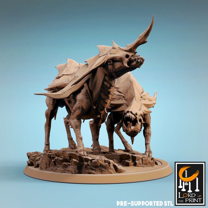 Infernum Dogs, Lord of the Print | Dungeons and Dragons | Pathfinder | Table Top RPG | 3D Printed Model